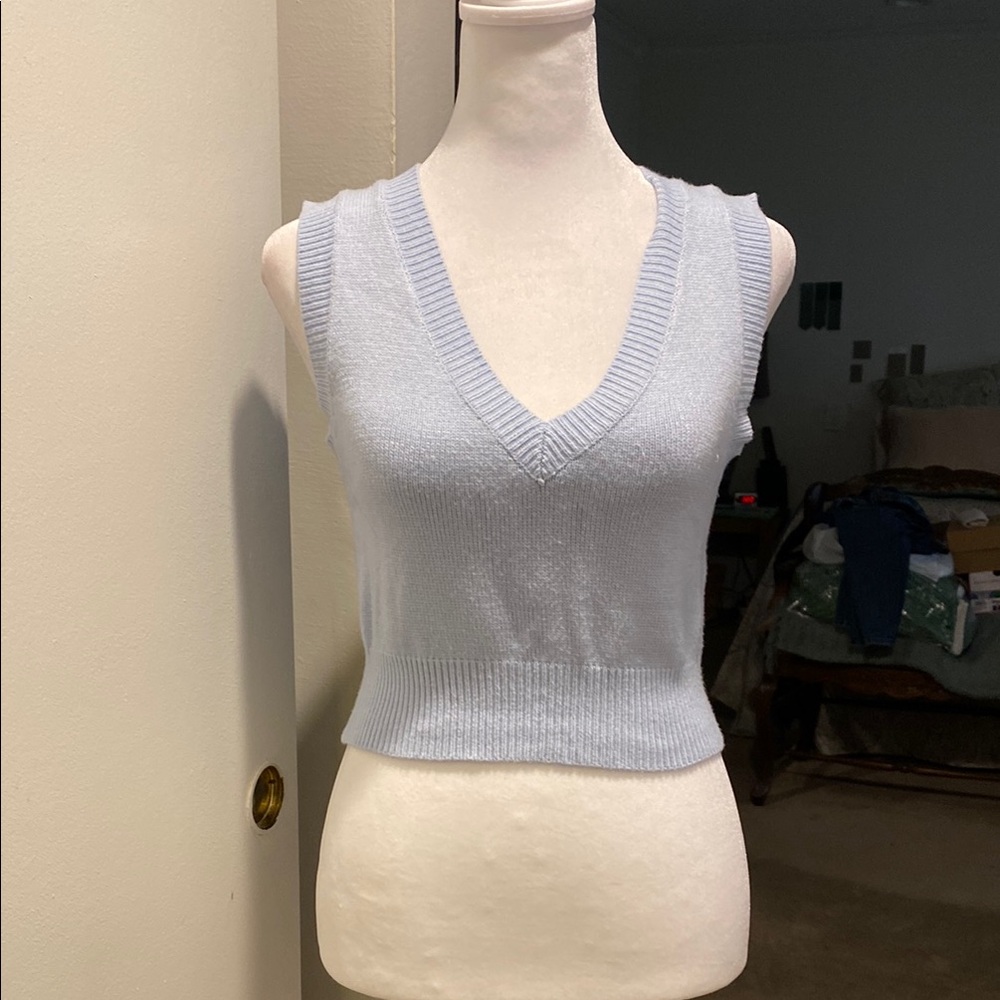 Luna Ivy Blue Vest Top